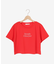 パール付きクロップドロゴTシャツ