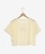パール付きクロップドロゴTシャツ