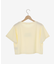 パール付きクロップドロゴTシャツ