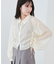 インナー付きドロストシアーブラウス