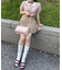 バイカラーダブル襟ニット