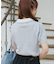 バイカラーダブル襟ニット