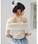 ◎オフショルダブルジップトップス