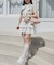 ∞リボンセットドッキング半袖ニット