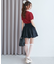 ∞リボンセットドッキング半袖ニット