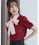 ∞リボンセットドッキング半袖ニット