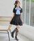 ∞リボンセットドッキング半袖ニット