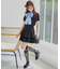 ∞リボンセットドッキング半袖ニット
