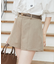 ベルト付きショートパンツ