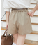 ベルト付きショートパンツ