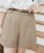 ベルト付きショートパンツ