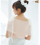 肩リボンオフショルカットトップス