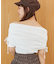 サイドドロストオフショルカットトップス