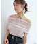 サイドドロストオフショルカットトップス