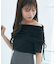 サイドドロストオフショルカットトップス