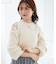 ショルダーレースシャギーニット