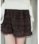 レースティアードショートパンツ