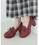 リボンヒールローファー