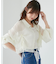 インナー付きドロストシアーブラウス