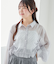 インナー付きドロストシアーブラウス