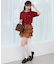 ウエストリブ裾レースフリルミニスカート