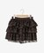 ウエストリブ裾レースフリルミニスカート