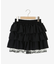 ウエストリブ裾レースフリルミニスカート