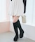 バックリボン厚底ロングブーツ