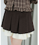 配色フリルプリーツスカート