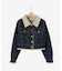 ボアトリムクロップドジャケット