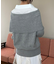 シャツドッキングミディ丈ニット
