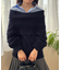 シャツドッキングミディ丈ニット