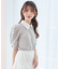 2way襟付きビジューニット
