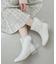 ローヒール取り外しリボンブーツ