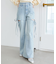 スリットビジューフレアデニムパンツ