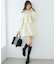 ビジューリボンニットミニワンピース