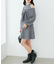 ビジューリボンニットミニワンピース