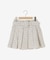 ベルト付きプリーツミニスカパン