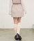 ビジュー付き台形ミニスカパン