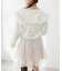 パールチェーンチュールミニワンピ