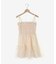 パールチェーンチュールミニワンピ