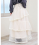 バックレースアップチュールスカート
