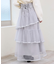 バックレースアップチュールスカート