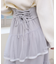 バックレースアップチュールスカート