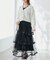 バックレースアップチュールスカート