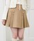 ゴールドボタンプリーツミニスカパン