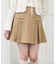 ゴールドボタンプリーツミニスカパン