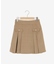 ゴールドボタンプリーツミニスカパン