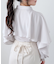 シアーケープロングスリーブブラウス