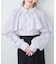 シアーケープロングスリーブブラウス
